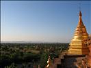 First glimpse of Bagan plain, nearing sunset too!